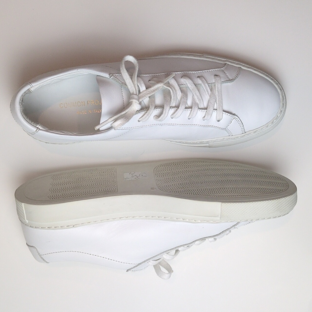 Common Projects Achilles Sneakers in White Leather Size EU 39 US Women's 9 - Picture 15 of 17